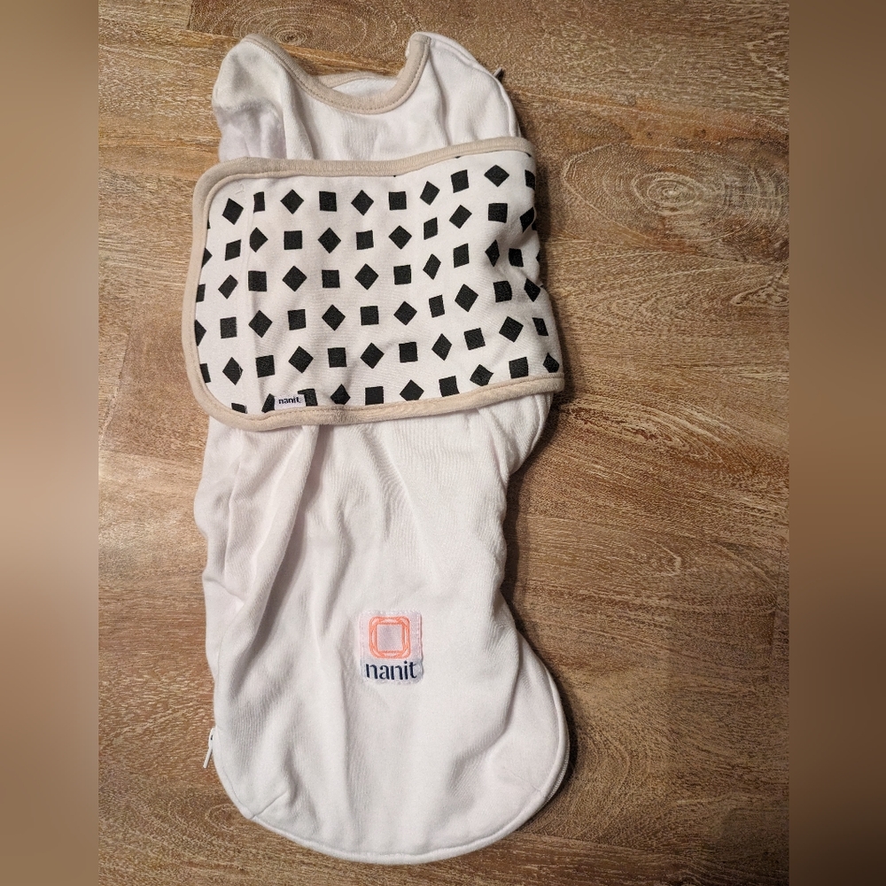 Nanit swaddle with breathe wear size 0-3 months white